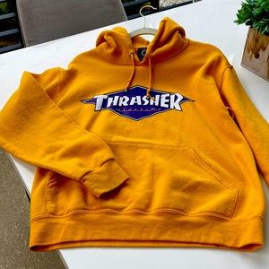 Trasher hoodie yellow